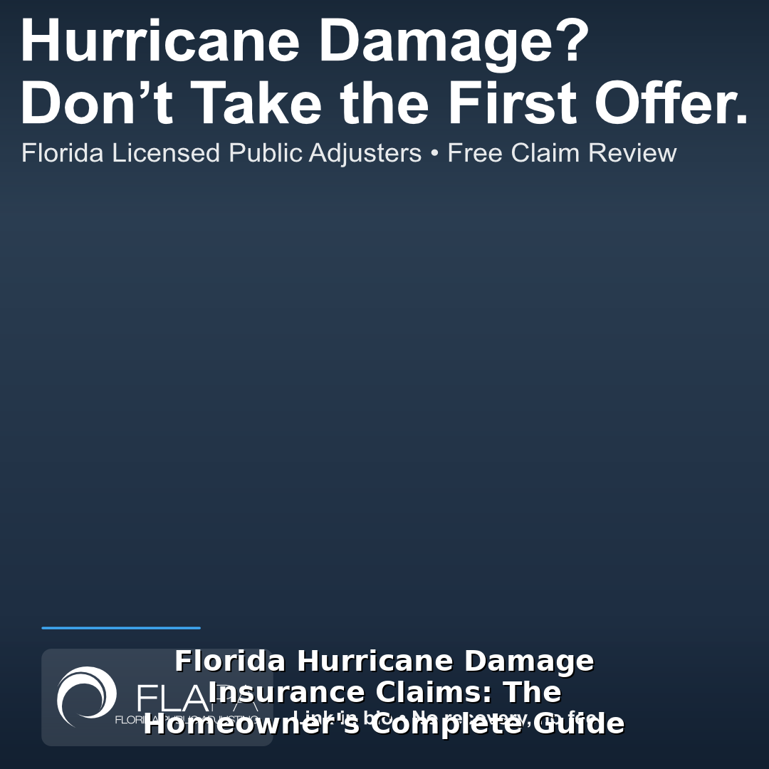 Florida Hurricane Damage Insurance Claims: The Homeowner’s Complete Guide